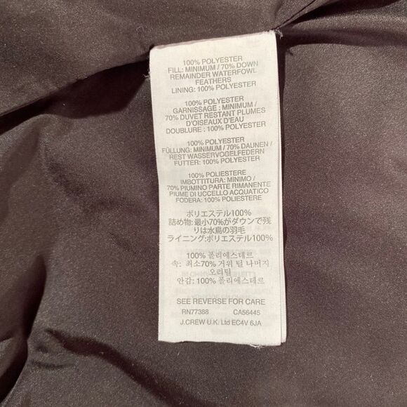 J. Crew classic black down excursion puffer vest - Picture 2 of 6